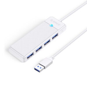 Orico PAPW4A-U3 USB Hub 4-port 4x USB-A 3.0 1 m - white