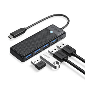 Orico PAPW4A-C3 USB Hub 4-port 4x USB-A 3.0 0.15 m - black