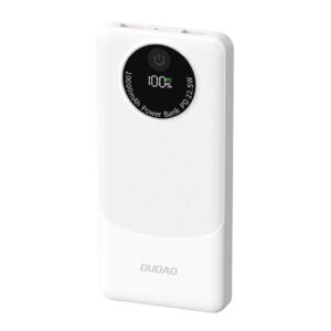 Powerbank Dudao K12 10000mAh PD22.5W USB-A, USB-C - white