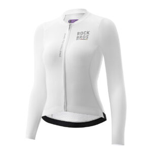 Rockbros 15110012004 ROAD TO SKY Women's Cycling Jersey, Long Sleeve, M - White