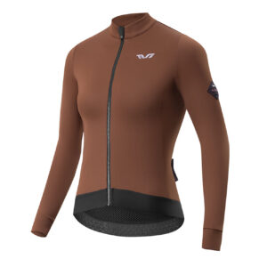 Rockbros YDWT006 TVI women's cycling jersey insulated autumn/winter S - brown