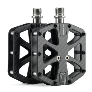 Rockbros C525 Carbon Fiber Platform Bike Pedals - Black