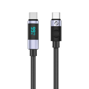 Orico LDC2C USB-C - USB-C PD 100W Cable with LED Display 480 Mbps 3 m - Black