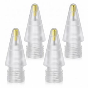 Tech-Protect Stylus Tips 4-Pack Replacement Tips for Apple Pencil - Clear