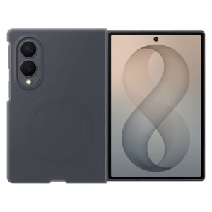 Samsung Silicone Magnet Case for Samsung Galaxy Z Fold 8 compatible with MagSafe + 2 anti-reflective films - black