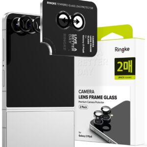 Ringke Camera Frame Protector 2-Pack for Samsung Galaxy Z Flip 8 - Black