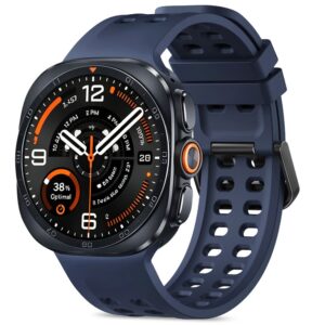 Tech-Protect Silicone Air Strap for Samsung Galaxy Watch Ultra 47mm - Navy Blue