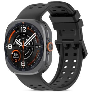 Tech-Protect Silicone Air Strap for Samsung Galaxy Watch Ultra 47mm - Black