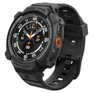 Spigen Rugged Armor Pro Case Strap for Samsung Galaxy Watch Ultra 2 2026 47mm - Matte Black