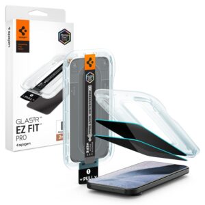 Spigen Glas.tR EZ Fit Pro HD Privacy 2-Pack Tempered Glass Screen Protector for Google Pixel Pro 9 / 9 Pro / 10 / 10 Pro / 11 / 11 Pro