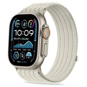 Tech-Protect Nylon Sport Strap for Apple Watch 44 / 45 / 46 / 49 mm - Beige