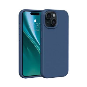 Etteri Silicone case for iPhone 14 6,1" dark blue