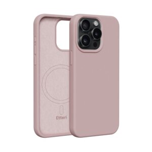Etteri Silicone Mag case for iPhone 15 Pro 6,1" light pink