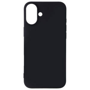 Satin Flex iPhone 16 Plus cover black