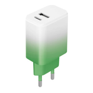 Setty charger USB + USB-C 20W LSIG-AC-20 mint-white gradient