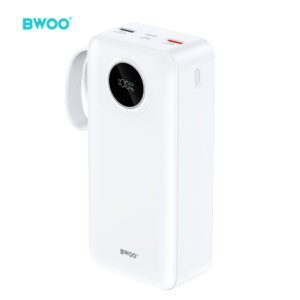 BWOO P64 bkt 22,5W 30000 mAh power bank with LCD screen, white