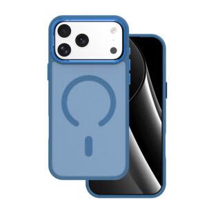 Frozen Mag case for iPhone 17 Pro Max 6,9" navy blue open ring
