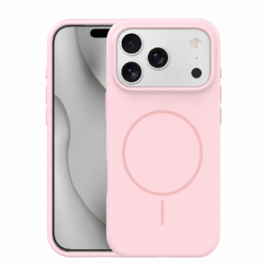 Silicone Thin Mag case for iPhone 17 Pro Max 6,9" light pink