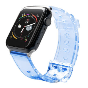 Silicone Strap Bracelet Bracelet Strap Light for Apple Watch 42 / 44 mm - Blue