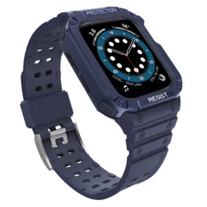Protect Strap Band for Apple Watch 38/40/41mm Armored Case Strap - Blue