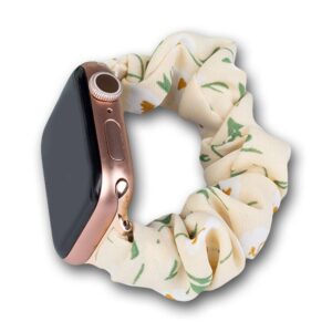 Fabric Apple Watch Band 42/44/45mm Strap Bracelet Elastic Band - Yellow