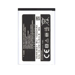 AB463651BE Battery for Samsung Li-Ion 1000mAh (OEM)