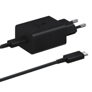 EP-T1510EBE + EP-DA705BBE Samsung 15W Travel Charger + USB-C/USB-C Data Cable Black (OOB Bulk)
