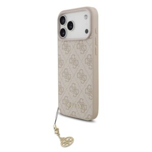 Guess 4G Charm MagSafe Case for iPhone 17 Pro Max Tone on Tone Pink