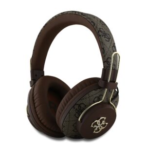 Guess PU 4G Metal Logo ENC Wireless Headphone Brown