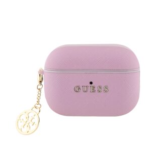 Guess Saffiano 4G Charm Case for AirPods Pro 2 Pink