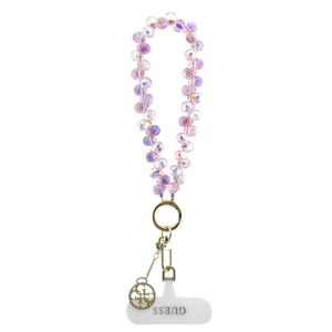 Guess Universal Wrist Strap Crystals 4G Charm Pink