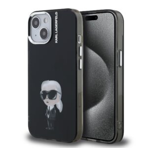Karl Lagerfeld IML Aquarelle Karl Case for iPhone 15 Black