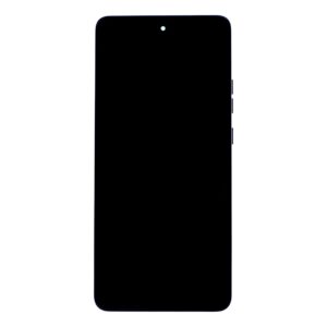 Motorola G86 LCD Display + Touch Unit + Front Cover Black (Spellbound) (Service Pack)