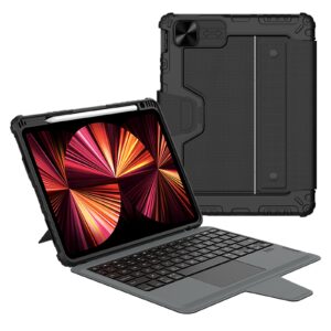 Nillkin Bumper Combo Keyboard Case for iPad Air 4/5/10.9 2020/11 2024/2025/2026/Pro 11 2020/2021/2022 Black