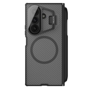 Nillkin CamShield Prop Magnetic Pen Slot Case for Samsung Galaxy Z Fold 7 Transparent Black