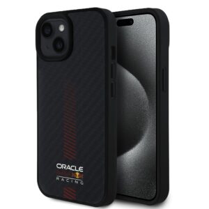 Red Bull Carbon Powerbar MagSafe Case for iPhone 15 Black