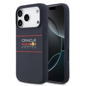 Red Bull Silicone Horizontal Logo MagSafe for iPhone 17 Pro Max Navy