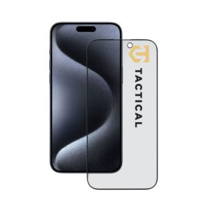 Tactical Glass Shield Privacy Stealth 5D for Apple iPhone 15 Pro Black