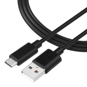 Tactical Smooth Thread Cable USB-A/USB-C 1m Black