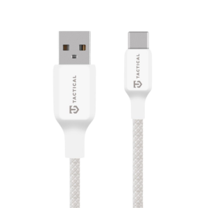 Tactical Stitch Thread Cable USB-A/USB-C 1m White