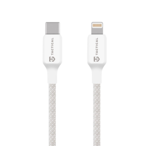 Tactical Stitch Thread Cable USB-C/Lightning 2m White