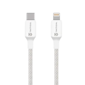 Tactical Stitch Thread Cable USB-C/Lightning 1m White