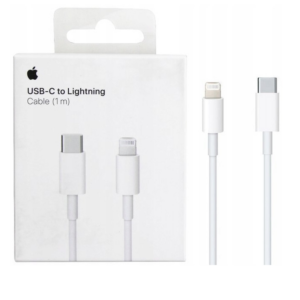 Original cable Apple MUQ93ZM/A (MM0A3ZM/A EOL) Lightning - USB-C 1M White (blister EU)