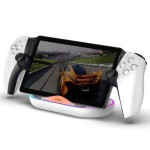 iPega P5P02 Charger Dock with RGB for Playstation Portal Remote Player White