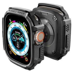 Spigen Rugged Armor Case for Apple Watch Ultra (49mm) - Matte Black