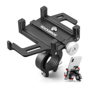Rockbros 699-BK Aluminum Alloy Bike Phone Holder - Black
