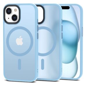 Tech-Protect MagMat MagSafe iPhone 15 Case - Matte Blue