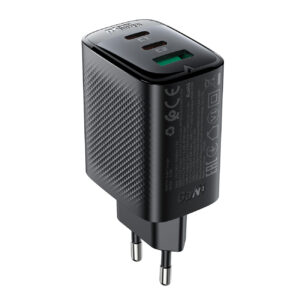 Acefast A108 GaN PD 67W 2xUSB-C 1xUSB-A Wall Charger - Black