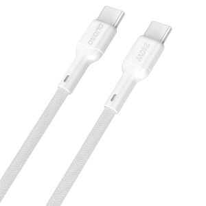Dudao L9C Max 240W PD USB-C - USB-C Cable 1.2m - White