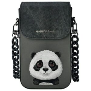 Nimmy Big Eyed Pet 2.0 Panda Phone Bag - Black